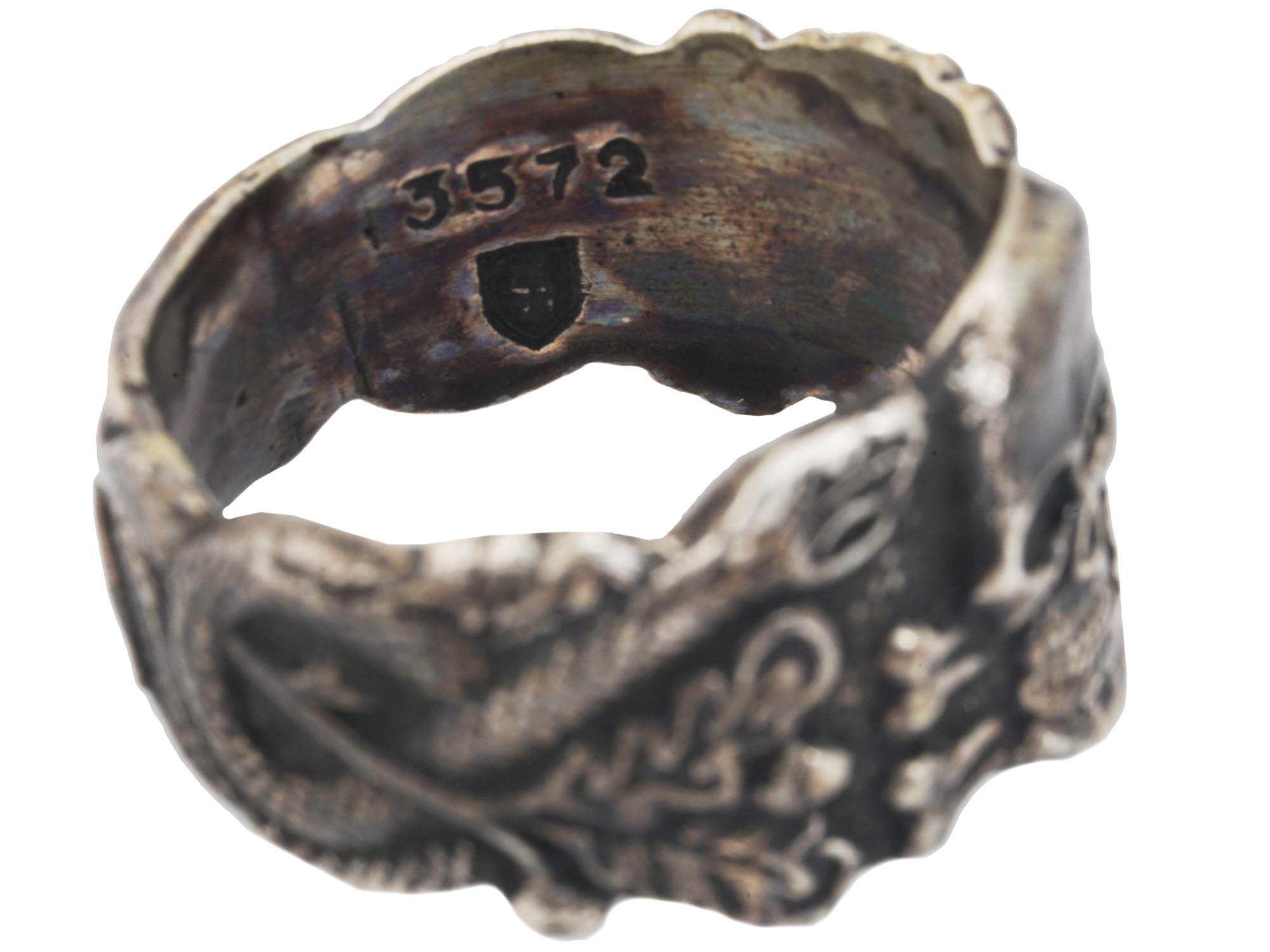 NAZI GERMAN WWII SS ANTI-PARTIZAN OFFICER RING PIC-4